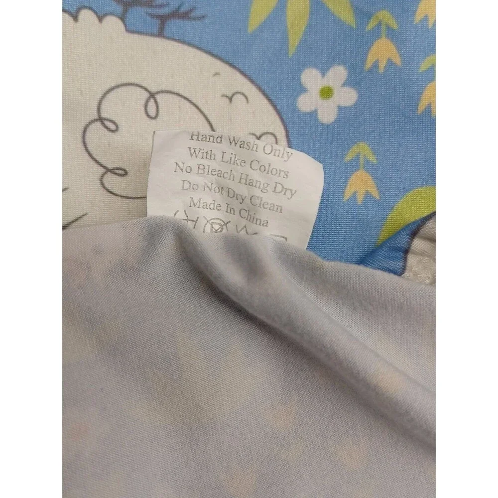 Girl Dress with Hens Eggs Chicken Butterflies Blue 6X